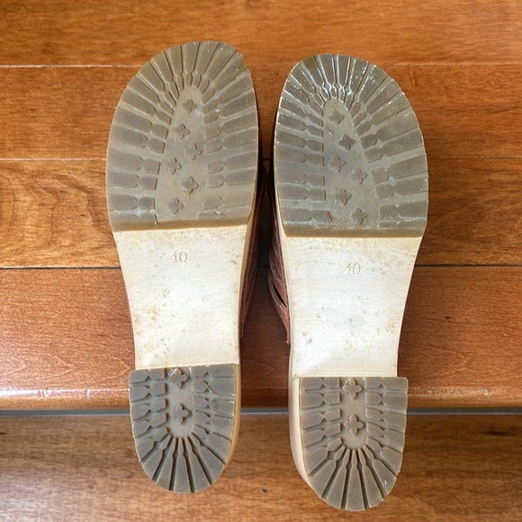 Swedish Hasbeens Monika Braided Platform Clog Size Euro 40 - Picture 11 of 11
